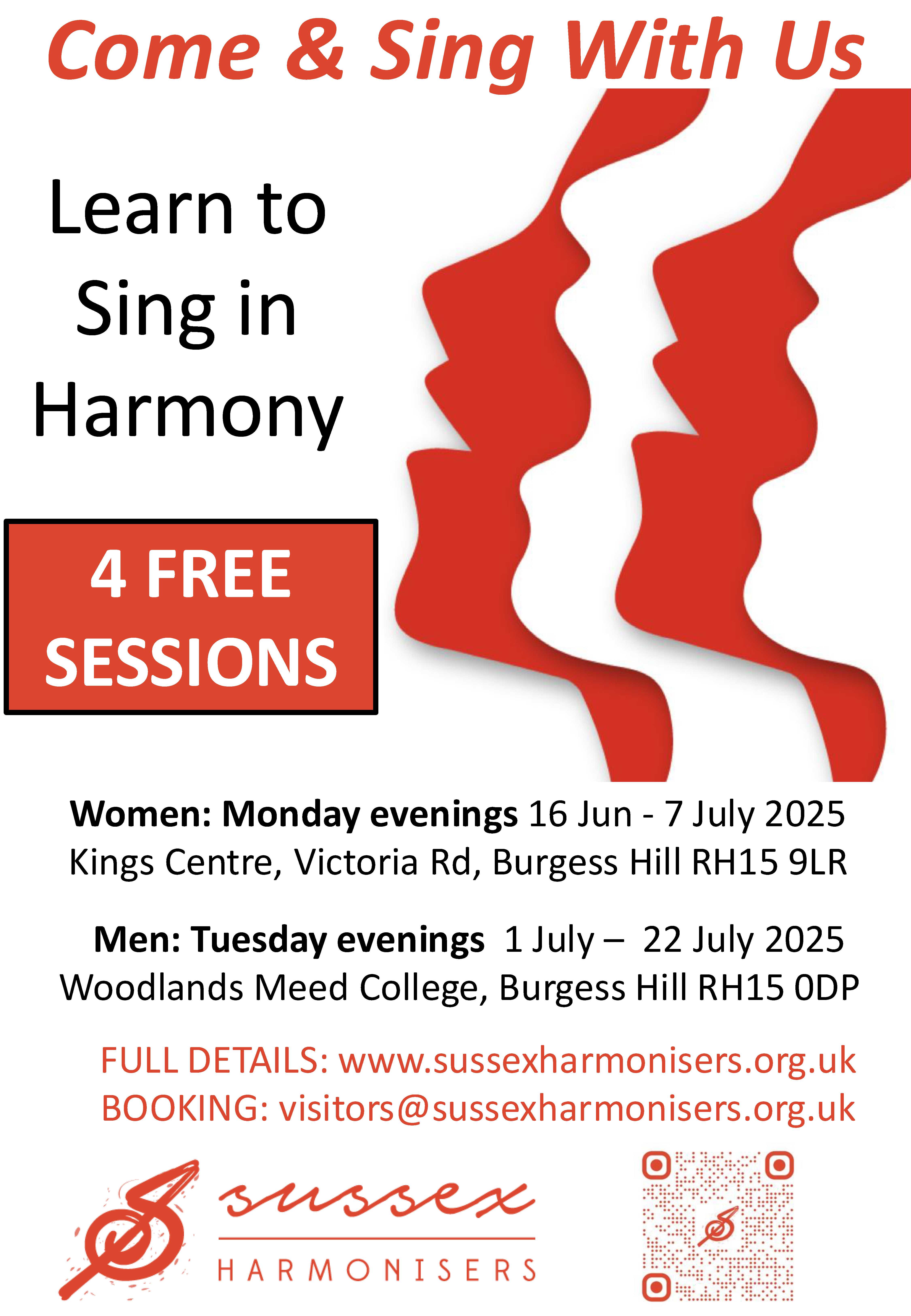 Advert for learn to sing course