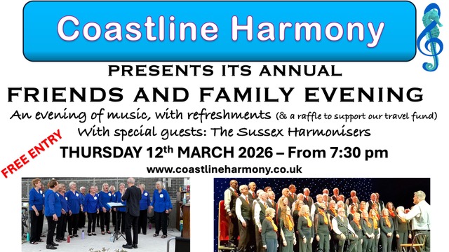 Coastline Harmony Family & Friends Evening